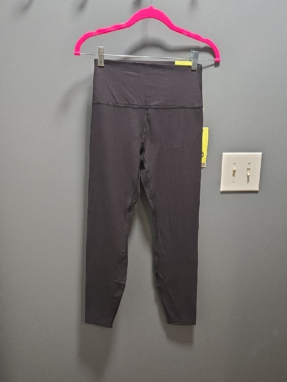 all in motion Black High-Rise Athletic Ribbed Leggings